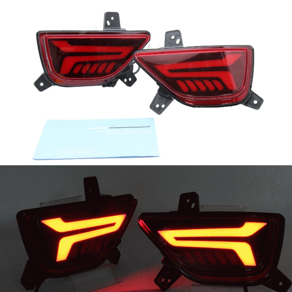 2pc LED Rear Bumper Tail Light Reflector Brake Turning Lamp Led Lights For Chevrolet Trax 2017-2022 Car Accessories
