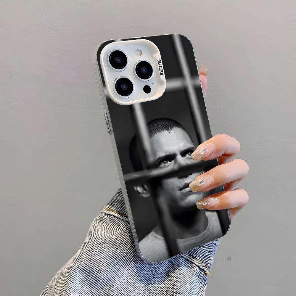 TV P-Prison Break Phone Case For IPhone 17 Pro Max 15 Pro 16 14 Plus 12 13 Mini 11 Pro Shockproof Colorful Cover