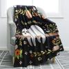 Sloth Print Throw Blanket Smooth and Soft Blanket Teens Adult for Sofa Chair Bed Office Travelling Camping Birthday Gift Blanket