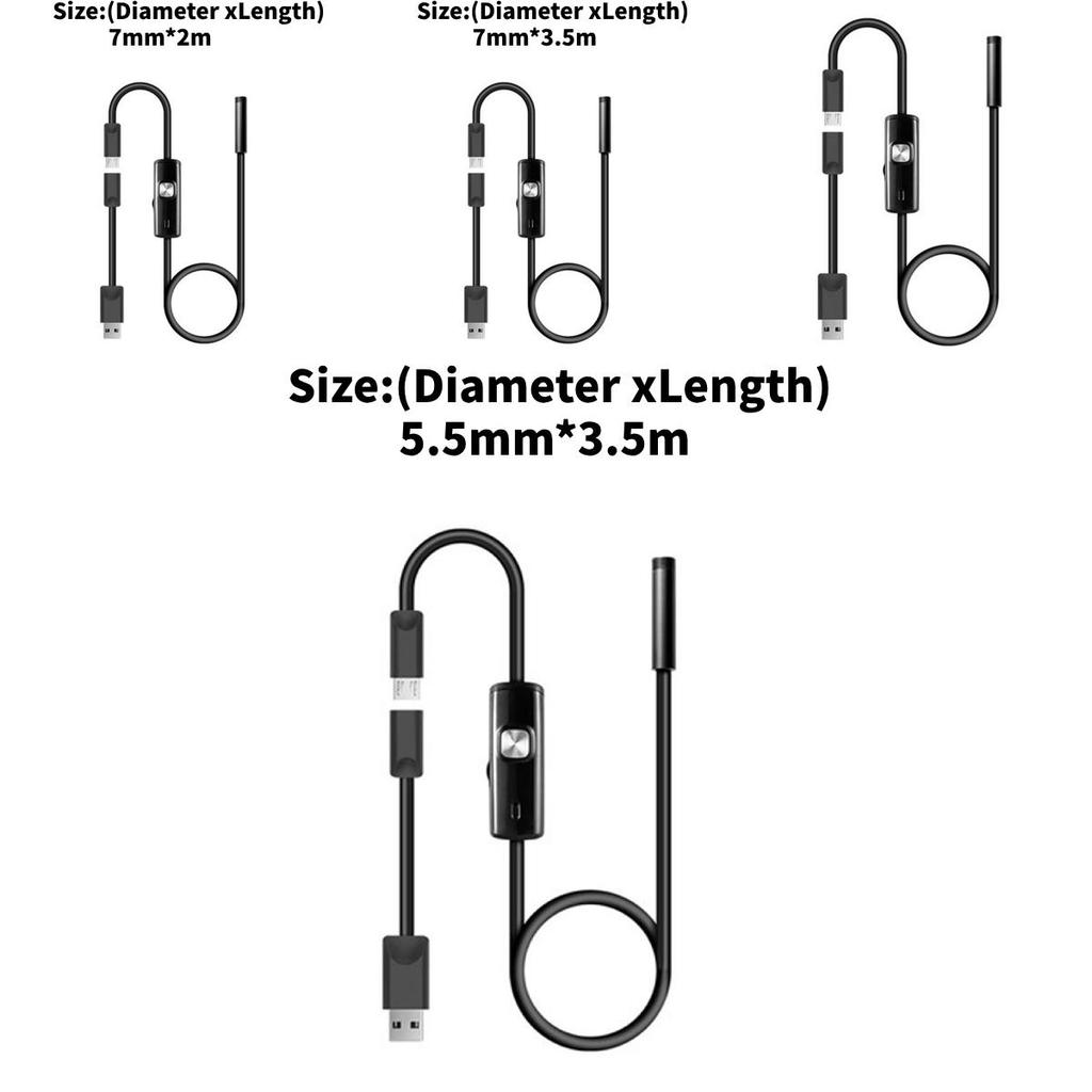 Usb Waterproof Inspection Scope With Camera And Led Illumination For Car Repair And Household Use