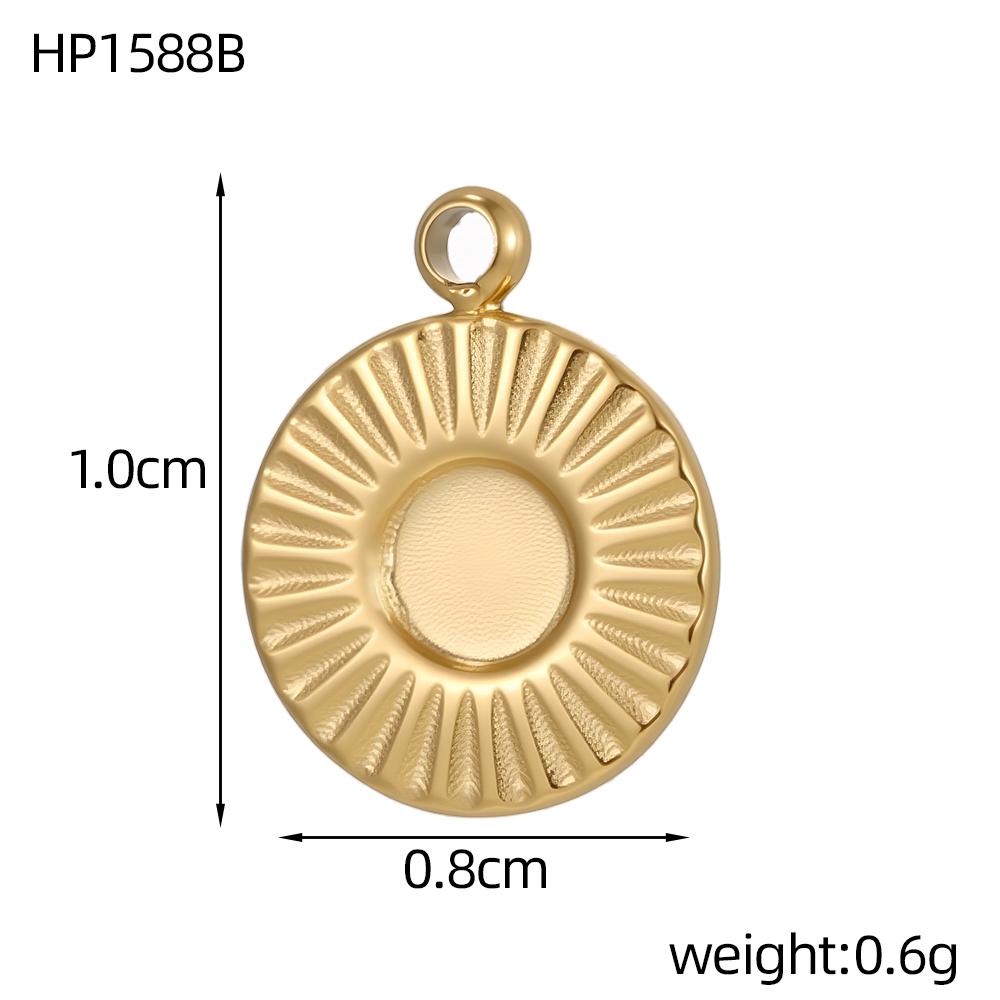 

CARLIDANA Vintage Waterproof Stainless Steel Gold Plated Sun Moon Evil Eye Heart Lock Charms for DIY Jewelry Making Women