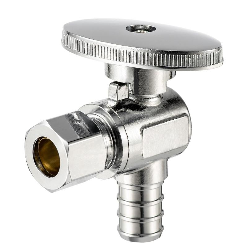 Angle Stop Valves Replacement Faucet Valves Compression Outlet Angle Globe Valves for Toilet Bathroom Kitchen Enduring 1