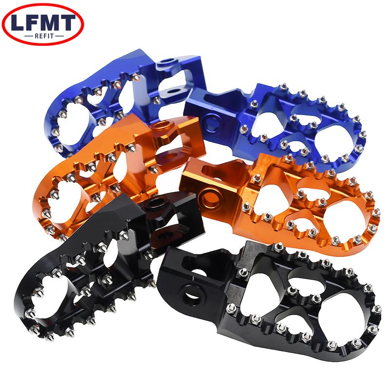 For KTM XC XCF SX SXF EXC EXCF XCW XCFW 125 150 250 300 350 450 500 2017-2023 Motorcycle CNC Foot Pegs Footpeg Pedals FootRest