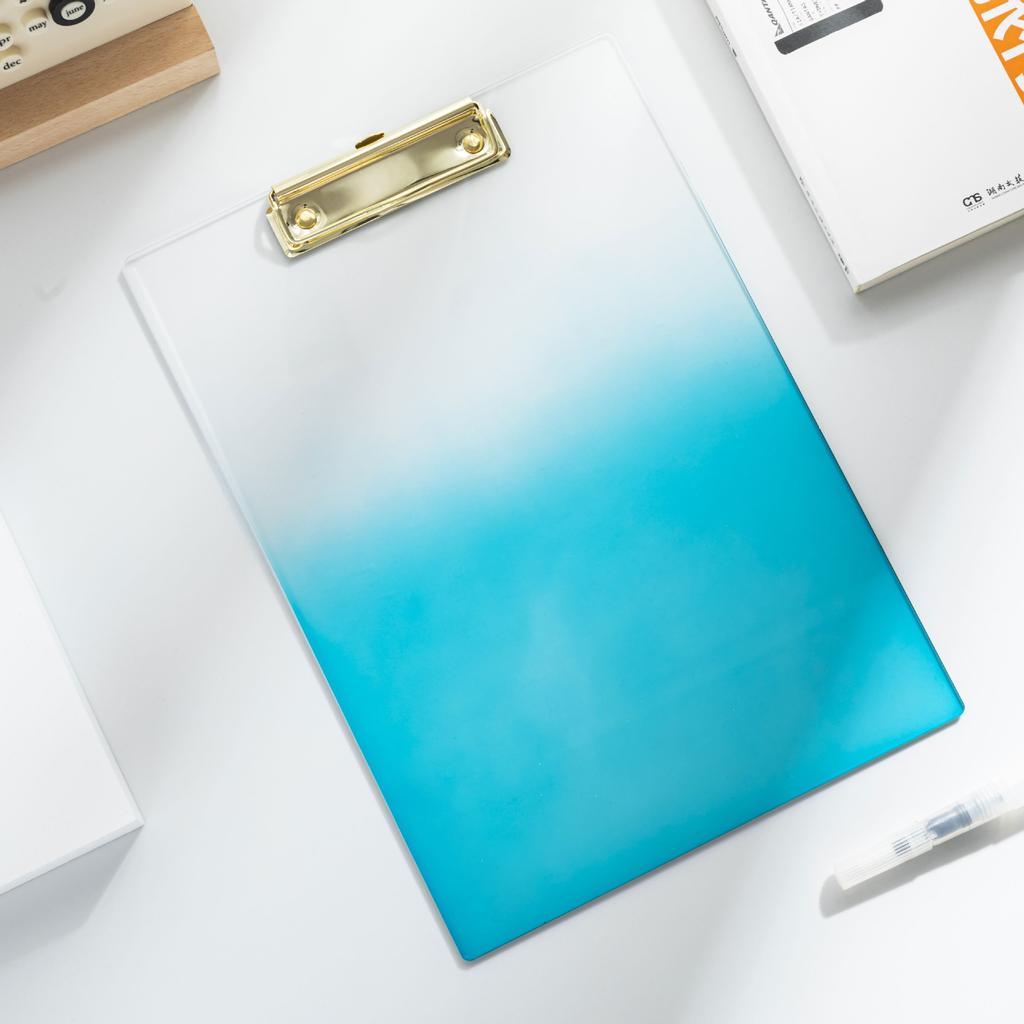 The Thickened Acrylic Transparent Board Clamp Writing Pad Is Convenient for File Storage and Organization