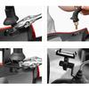 Secure Motorcycle Handlebar Phone Holder Stand with Mirror Mount Extension