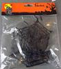 Set of Black Spider Webs with Purple Glitter and Spider Pendants (2 Pieces)