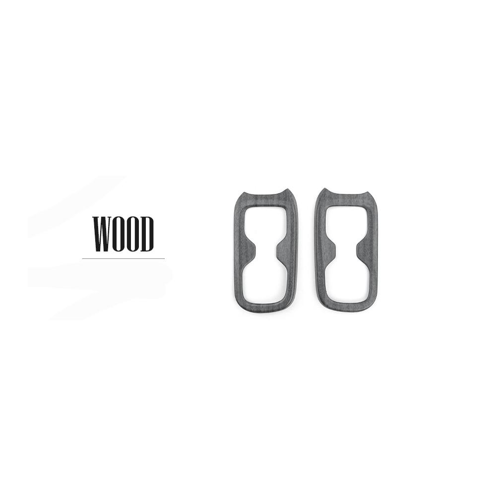 2PCS Car Interior Accessories 2-row Cup Holder Rear Drainage Cup Frame Trim ABS Material For Hyundai Santa Fe MX5 2024 2025 LHD