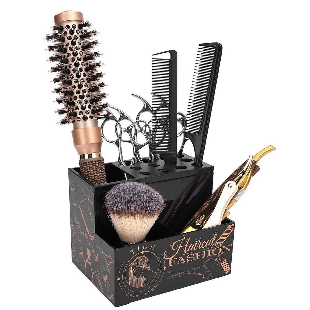 Salon Hairdressing Scissors Rack Barber Holder Box Accessories Shear