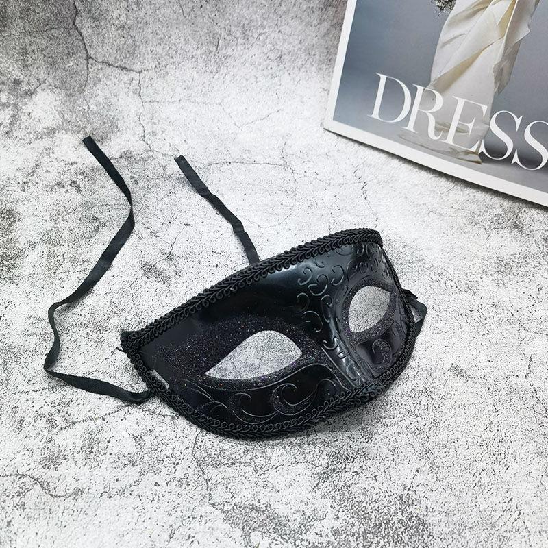 Halloween Cosplay Masks Adults Sexy Handsome Masquerade Mask Upper Half Face Mystery Birthday Party Decorations Costume Props