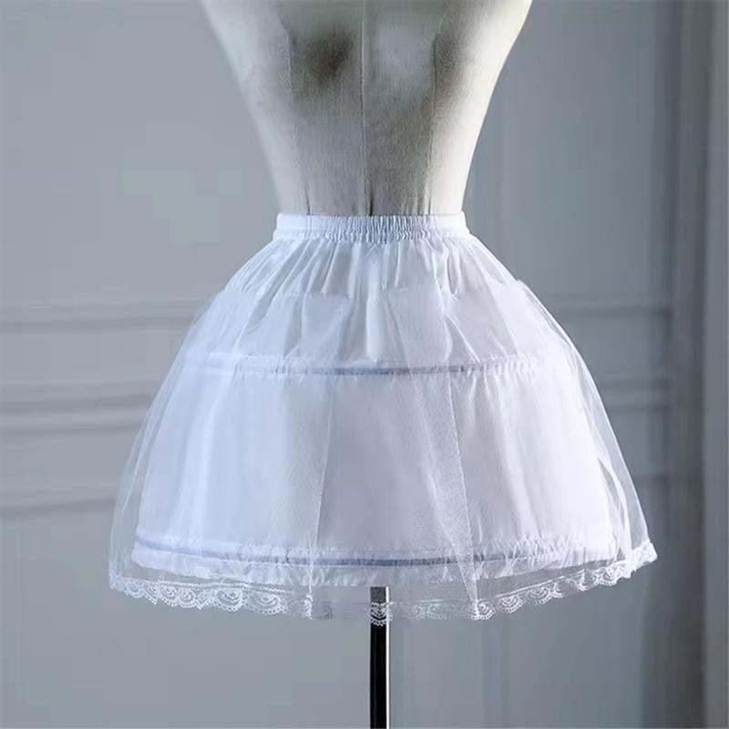Little Girl Bridal Petticoat With Double Hoop Wedding Event Crinoline Underskirt For Formal Occasion Flower Girl Dress