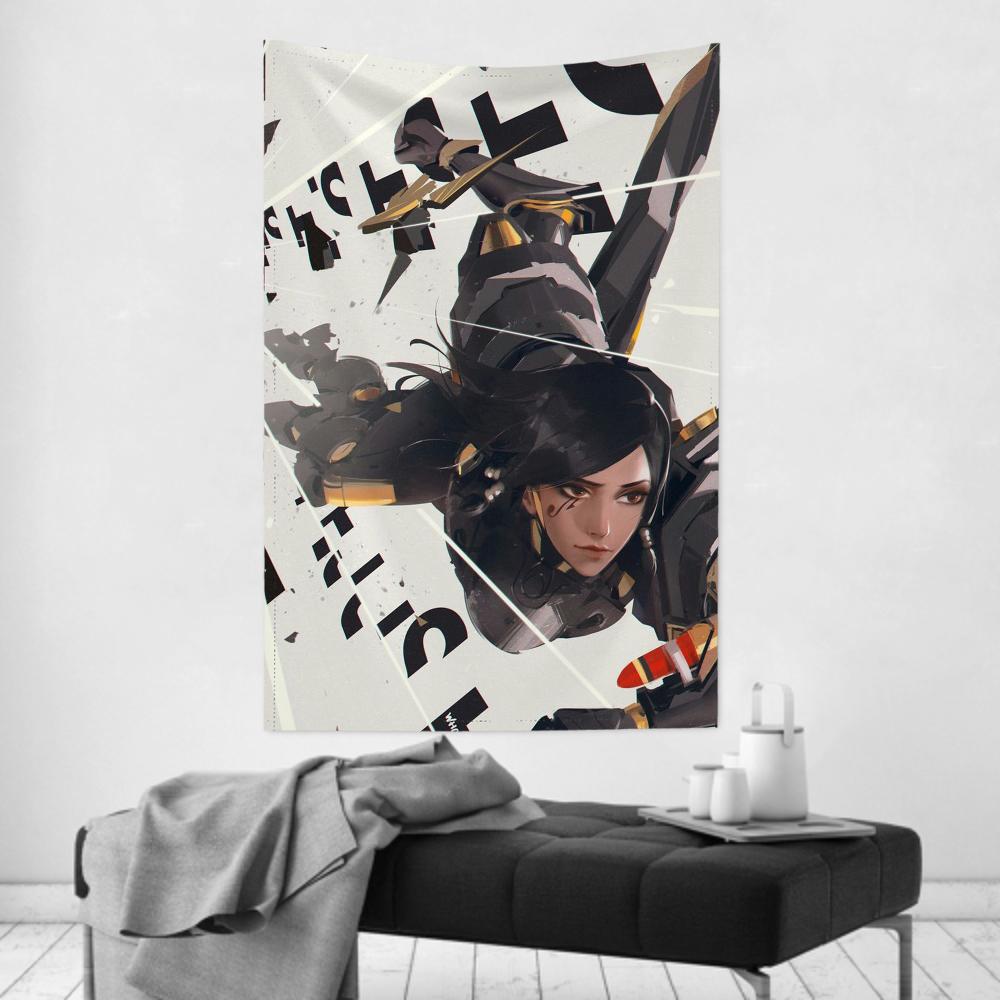 Game The Overwatch 2 Tapestry Room Decor Wall Cloth Party Hanging Background Room Decor Baby Room