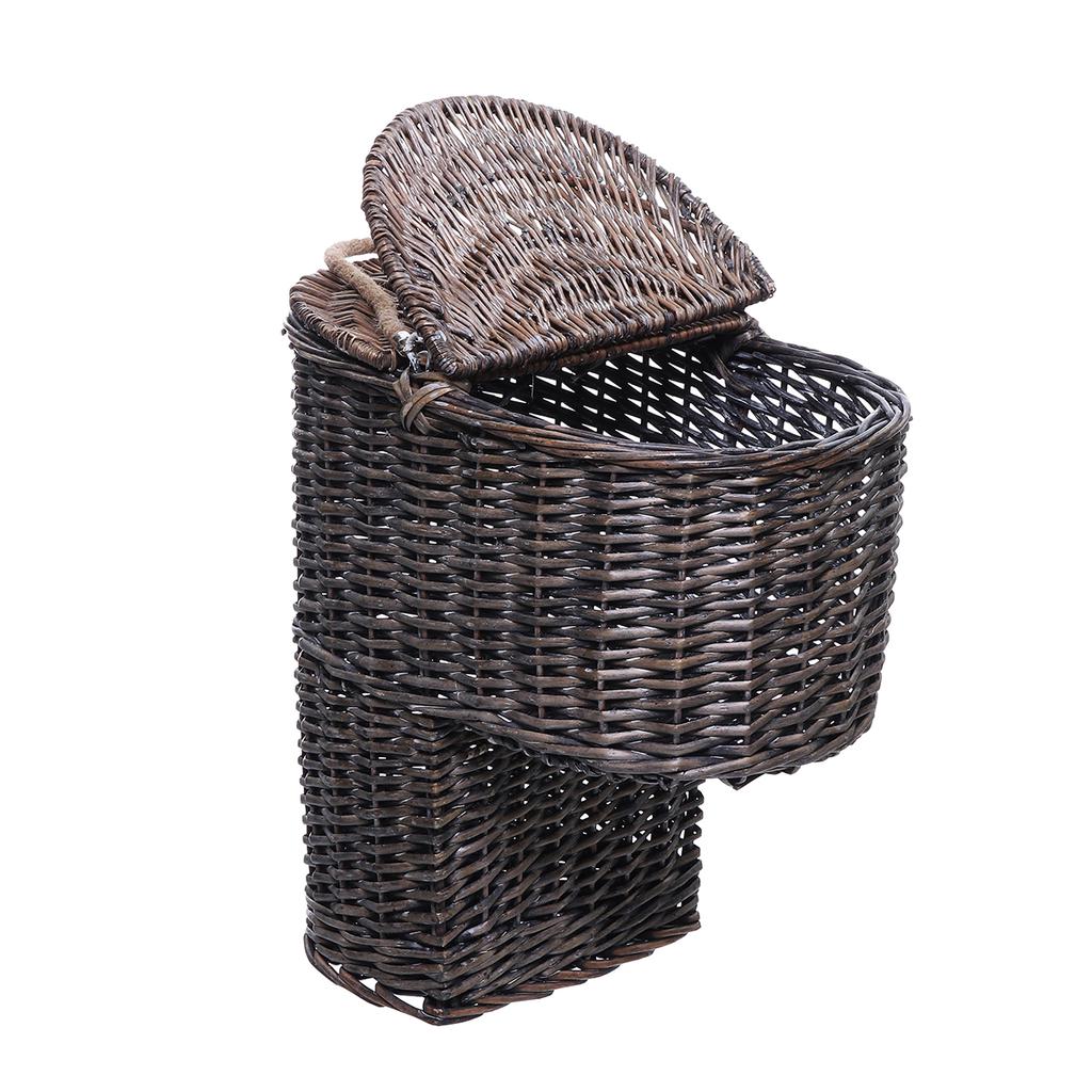 Buy 38Cm Brown Wicker Handwoven Seagrass Stair Step Storage Basket