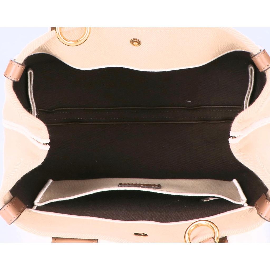 Chloe Excellent Condition Canvas Carry Small 2WAY Tote Bag beigeUsed