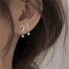 925 Sterling Silver Punctuation Zircon Earrings for Women Ear Stud Creative Design Niche Jewelry Gift Dropshipping