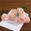 Carnation Silk Flower Bouquet For Home Office Wedding Decor Photography Prop