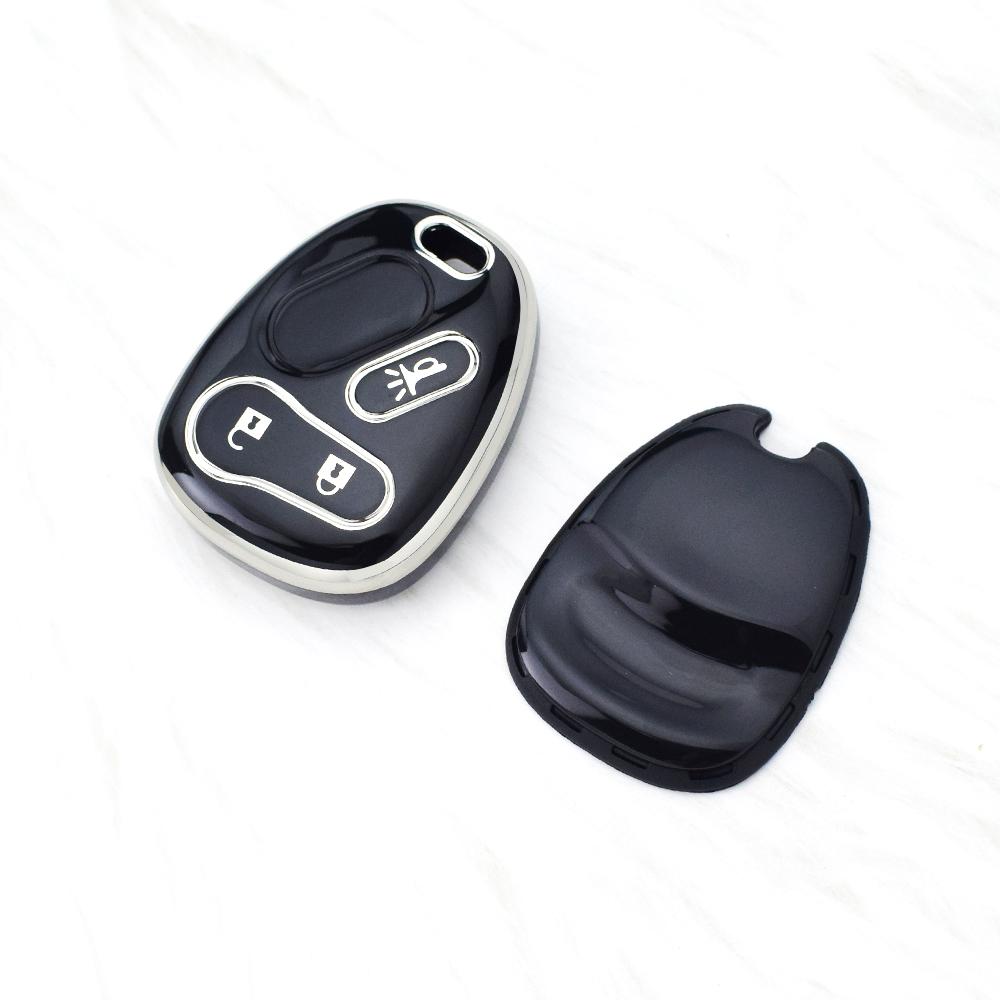 

Корпус пульта дистанционного ключа с 3 кнопками для Chevrolet для Chevy для Silverado Tahoe Suburban для GMC 2003-2006 Аксессуары для брелока чёрный