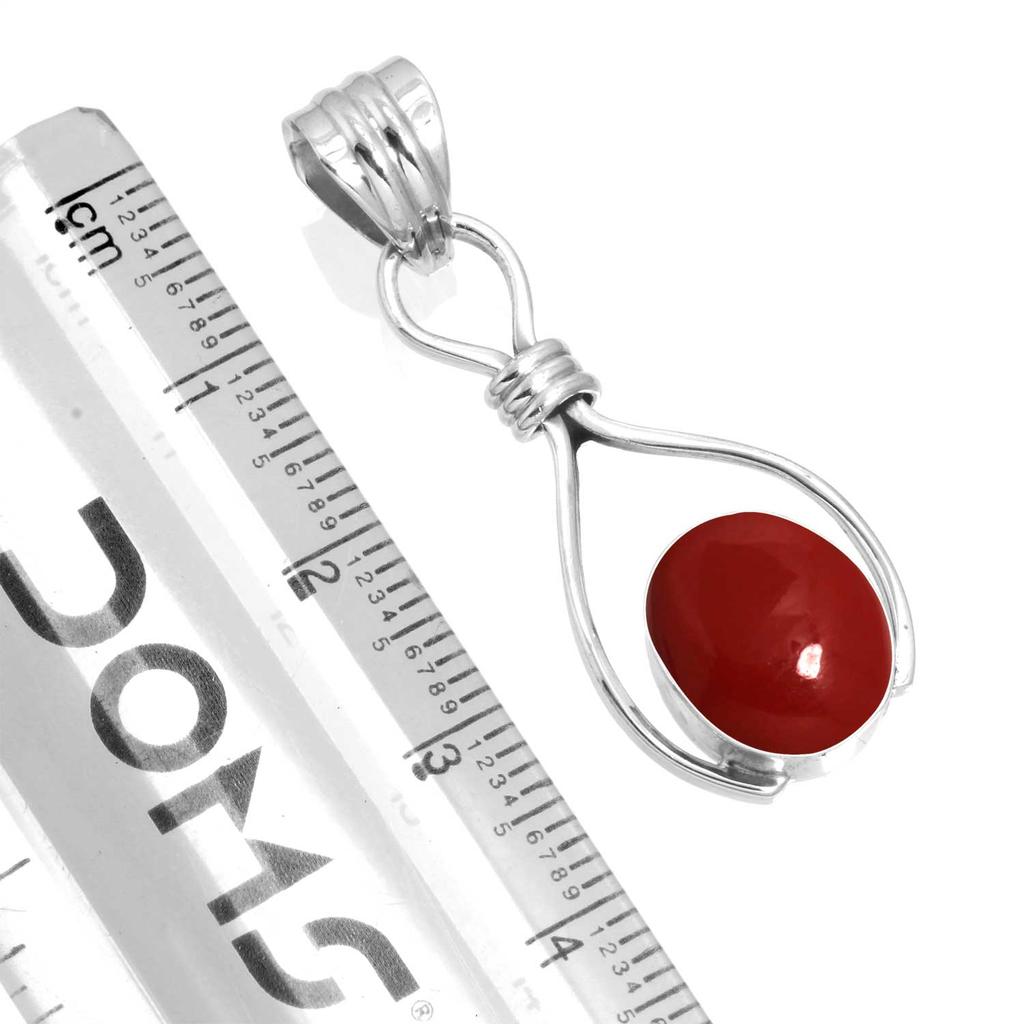 925 Sterling Silver Pendant Women Gemstone Handmade Jewelry Easter Gift Malachite Moonstone Rose Quartz Red Stone Smoky Topaz Tiger Eye Vintage