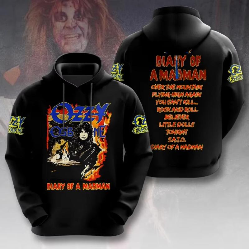 Men's Hoodie New Rock Ozzy Osbourne Band 3d Print Hoodies Men Women Fashion Street Hoodie Sweatshirt Women Coat Hip Hop Sudadera