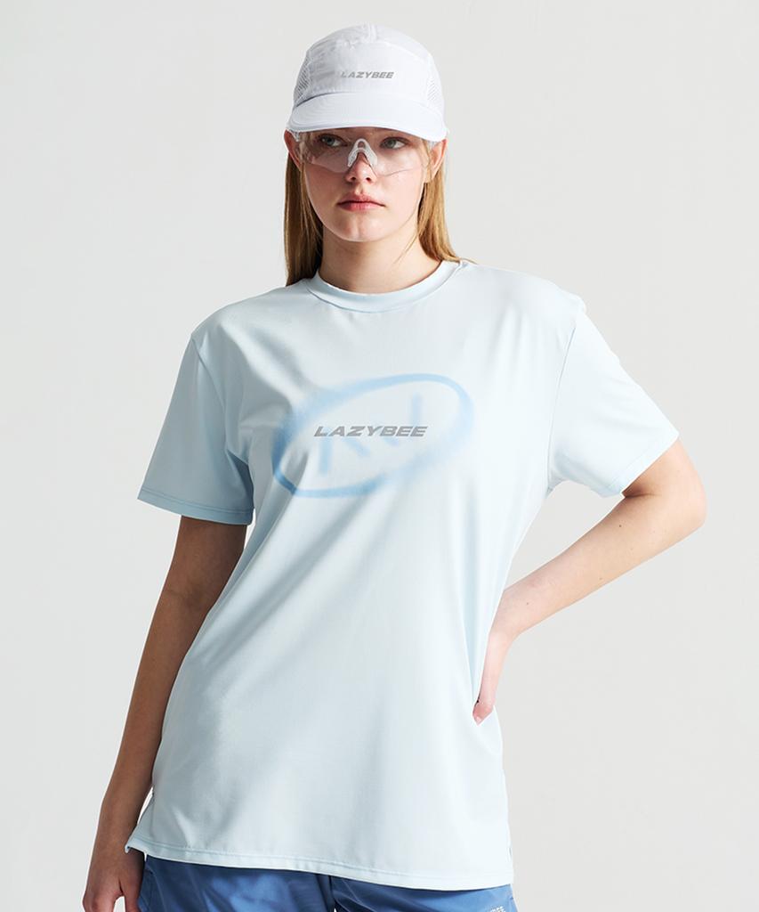 Leijibi Aero Glide Reflective Short Sleeve Running Sleeve M Pale Blue