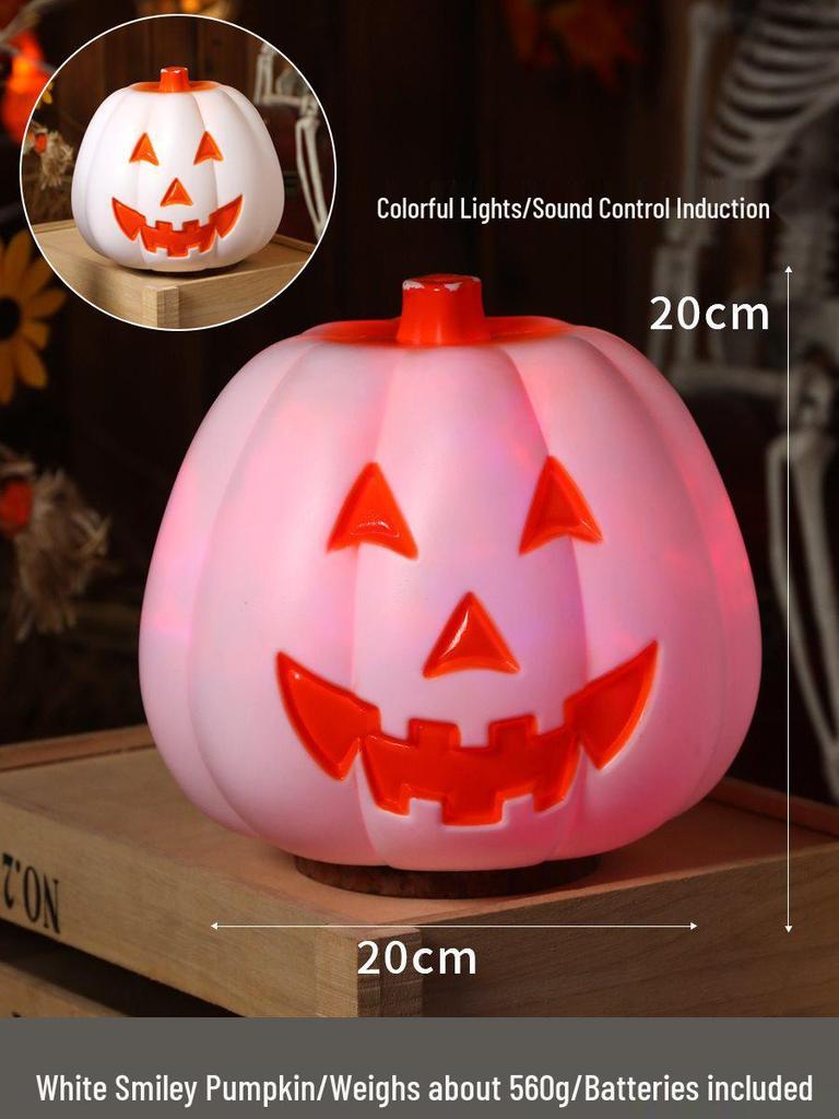 Luminous Halloween Pumpkin Lantern Decoration - Large Outdoor Display for Shopping Malls and Events