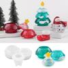 Versatile Silicone Christmas Tree Jar Mold Easy Demold Silicone Jar Mold for Christmas Tree Shape Jar and Artistic Carft