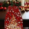 2023 Christmas Table Runner Cloth Merry Christmas Decoration for Home Tablecloth Xmas Cristmas Ornament Navidad New Year 2024