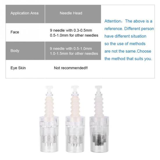 Anti Aging Wrinkles Micro 9 12 36 Pin Needle Derma Pen Replacement Skin Care