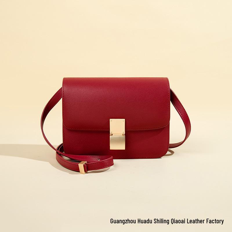 2025 Women's Genuine Leather Tofu Crossbody Bag - Fashionable Summer Shoulder Bag