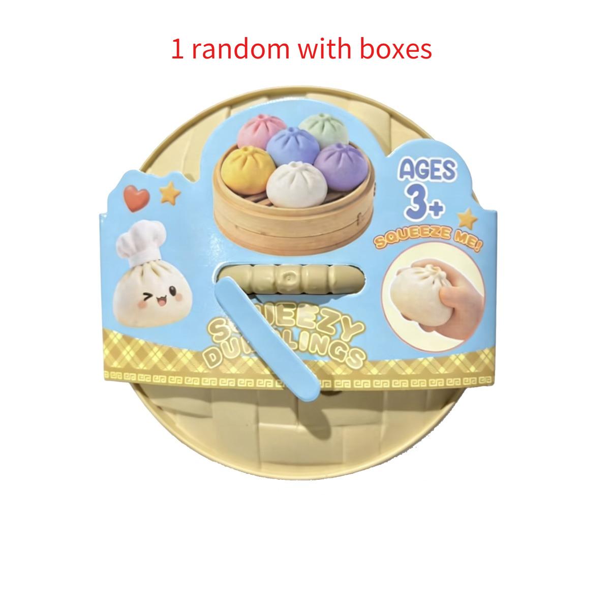 

Simulation Glitter Dumpling Squishy Toy, Colorful Squeezable Stress Reliever for Kids & Adults Randomly bring a box
