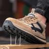 Soft Sole Men's Anti-smashing and Anti-piercing Steel Baotou Wear-resistant Rubber Sole Deodorant and Breathable Construction Site Tooling Work Shoes