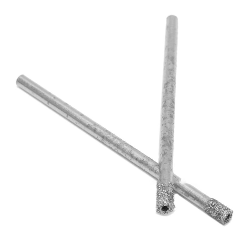 A27F-Professional 10Pcs Diamond Drill Bit Set 3Mm 1/8 Inch For Drilling Glass, Tile, And Marble Surfaces