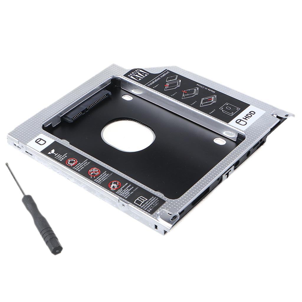 9.5mm Aluminum 2nd Second HDD Caddy SATA 3.0 for MacBook Pro A1278 A1286 A1297 SSD DVD Enclosure Adapter Hard Disk Drive