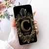 For Xiaomi Pocophone F1 Case Cover Transparent Luxury Crown A-Z Letters 2D Flat Pattern Soft Phone Case For Poco F1 M1805E10A