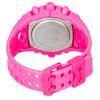 Casio G-Shock Analog Digital Pink Resin Strap Pink Dial Quartz GA-V01-4A 200M Men's Watch