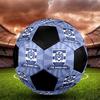 Pallone Calcio Indoor Msv Duisburg Colorato Cucito a Macchina PVC Misura 5 Pronto per Allenamento di Squadra e Competizione Resistente Rimbalzo Elevato Fantastico Regalo Sportivo