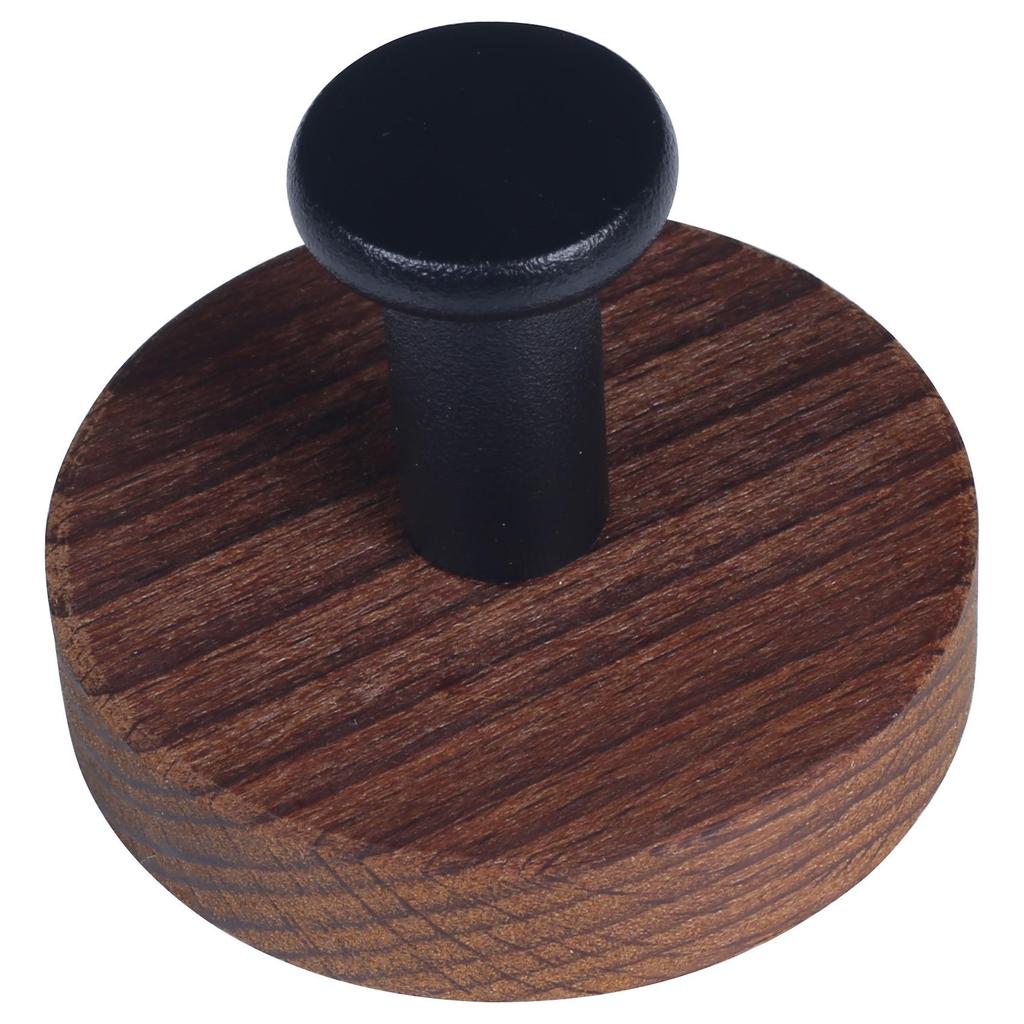 Solid Wood Walnut Door Hook - Punch-Free Adhesive Wall Hanger