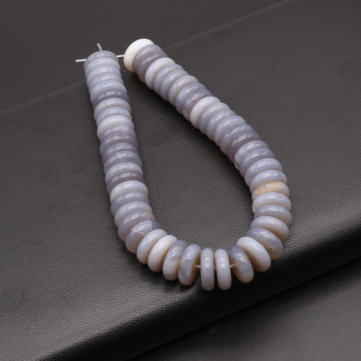 

Изолирующие бусины из натурального камня содалит/унакит в форме счеты для изготовления ювелирных изделий DIY ожерелье браслет серьги аксессуар Grey Agate/3x12mm