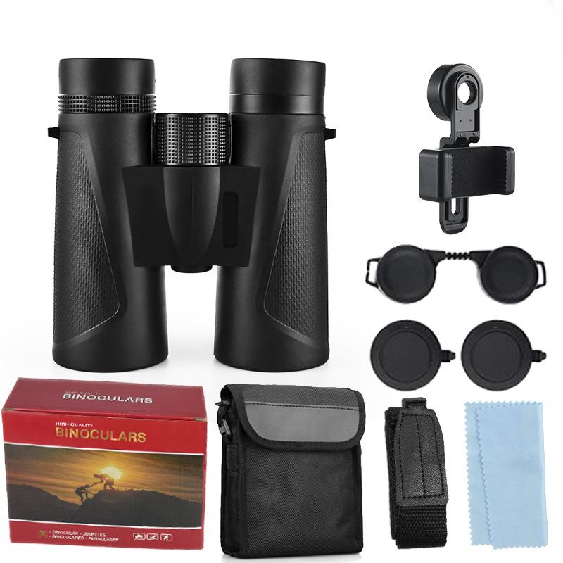 New Binoculars 12×42 HD Remote Viewing Professional Outdoor Straight Tube Glasses Wholesale