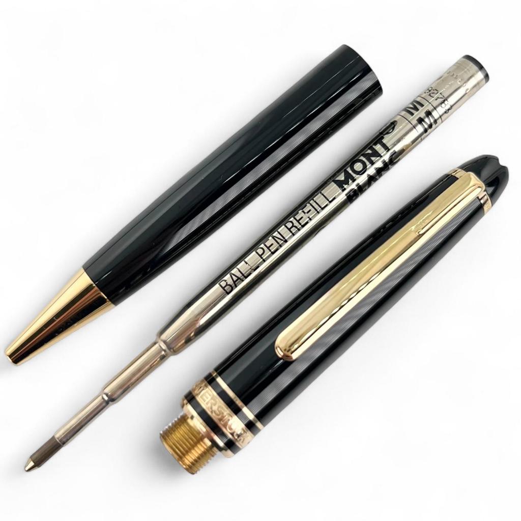 Montblanc Ballpoint Pen Meisterstück Classic Twist Black Gold Mens Used