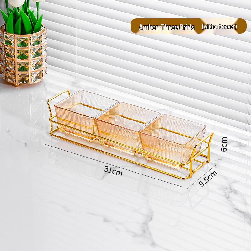 Creative Fruit and Snack Storage Platter with Nut Compartments for Home, Bar, and Living Room