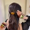Caramel Colored Bean Shaped Headband, Rich Spring and Autumn Color Scheme, Paired with Sweaters and Coats To Enhance Texture