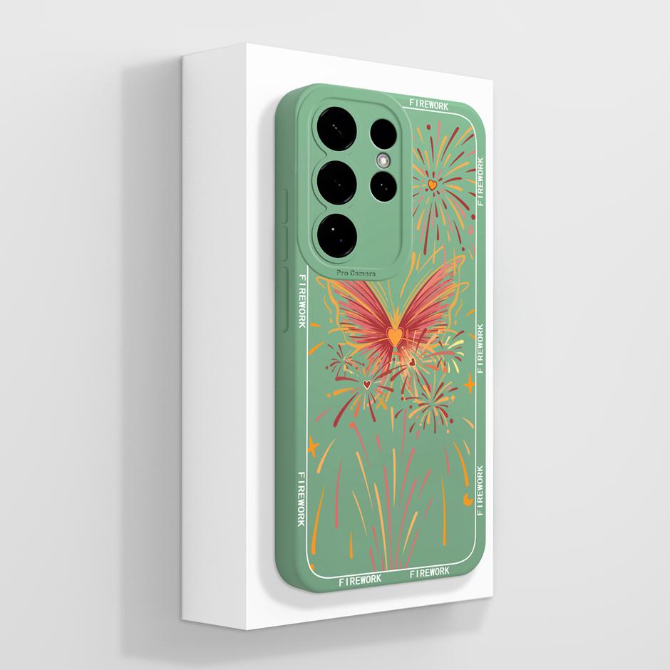 Case For Samsung Galaxy S26 Plus Ultra Pretty Flowers Liquid Silicone Protective Cover For SamsungS26Plus GalaxyS26 Ultra Fundas