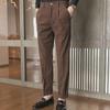 2023 Men's Slim Fit Striped Corduroy Trousers - Autumn Korean Style Casual Pants