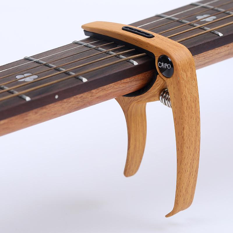 Unisex kovová kapodastra a klipová ladička pro folk, elektrickou kytaru a ukulele