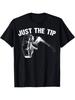 Lustiges Nur die Spitze Cooles Axtwerfen Geschenk Für Männer Spieler T-Shirt