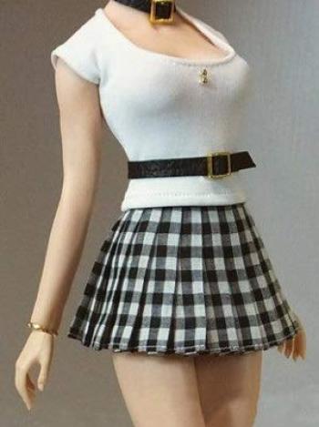 

scale action figure OL office lady sexy shot skirt and belt and head not [TOYBARJAPAN] 1/6 vest, (body included)