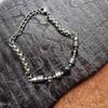 Gaga Unisex Retro Obsidian Bracelet: Cold Style Titanium Steel Accessory