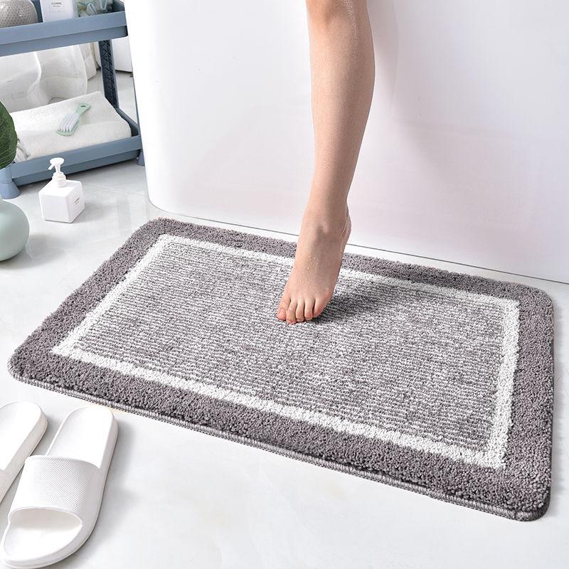 New Non-slip Bath Mats Super Absorbent 40x60cm Bathroom Rugs Soft Modern Household Entrance Door Mat Bathtub Side Hallway Tapis