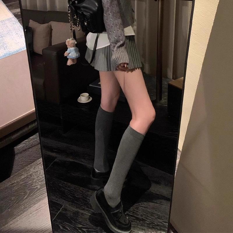 Women's Petite High-Waist Woolen Pleated A-line Skirt - Spring/Autumn 2026 Collection