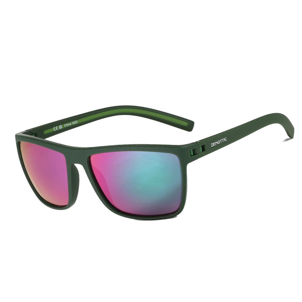 Polarisierte Sonnenbrillenblende für Damen Herren Leichter TR90-Rahmen UV400-Schutz Quadratische Sonnenbrille